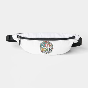 Floral Nurse Shirt Design Vintage Medical Art_1 Bum Bags