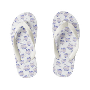 floral nursery pattern. kid's thongs