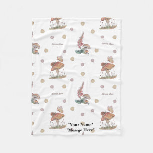 Floral Nursery print baby blanket
