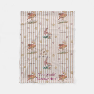 Floral nursery print baby blanket