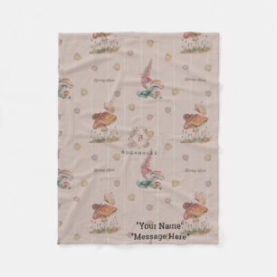 Floral Nursery Whimsical print baby blanket