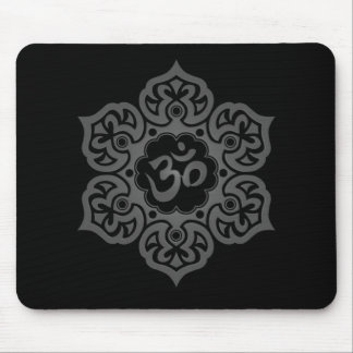 Floral Ohm Design (dark) Mouse Pad