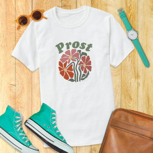 Floral Oktoberfest Prost German Beer & Wildflowers T-Shirt