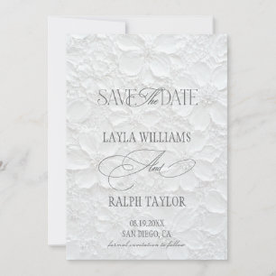 Floral Old Money Wedding Save The Date