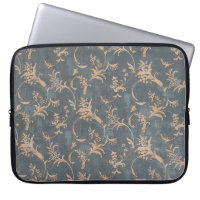 Floral old retro vintage ornament wallpaper on bac