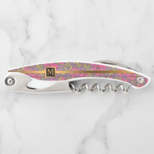 Floral on Wood Popular Gift Corkscrew