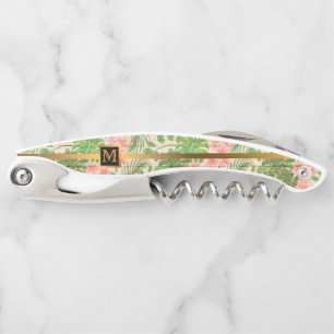 Floral on Wood Popular Gift Corkscrew