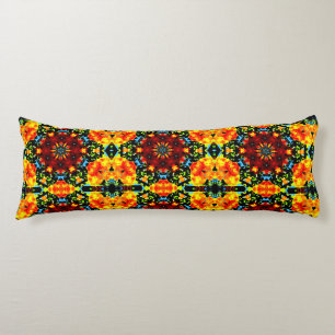 Floral Orange Body Cushion