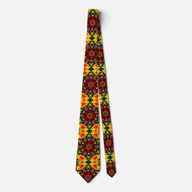 Floral Orange Tie (Front)