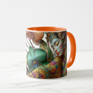 Floral, Orchids, Asian, Beauty, Coffee Cup Mug