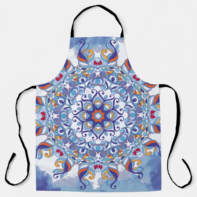 Floral ornament, artistic design. apron (Front)