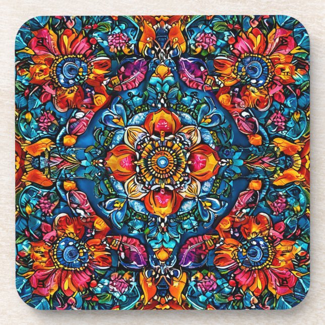 Floral Ornament Coaster (Front)