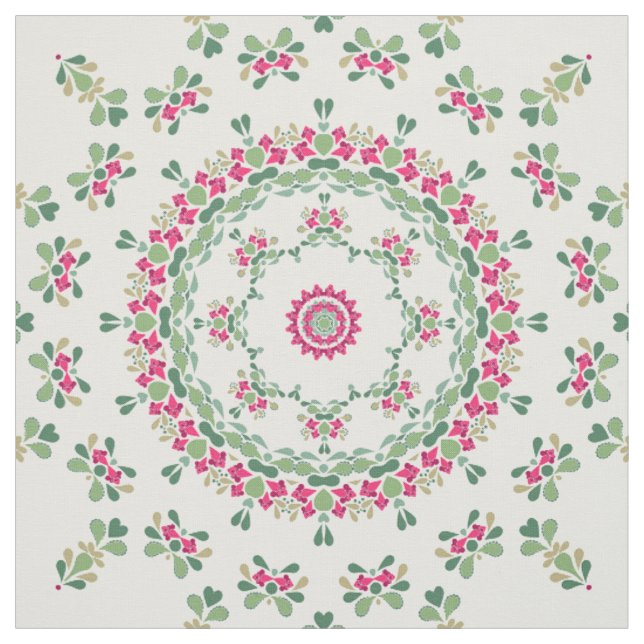 Floral ornament fabric (Swatch)