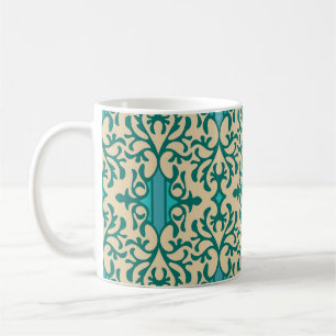Floral Ornament: Fashionable Modern Seamless Coffee Mug