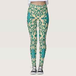 Floral Ornament: Fashionable Modern Seamless Leggings