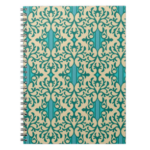 Floral Ornament: Fashionable Modern Seamless Notebook
