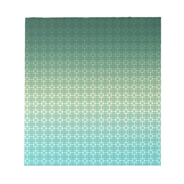 Floral ornament, gradient notepad (Front)
