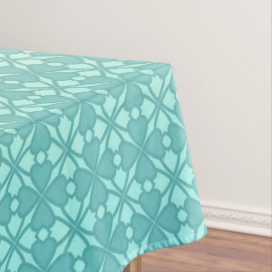Floral ornament, gradient tablecloth