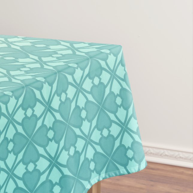 Floral ornament, gradient tablecloth (In Situ)