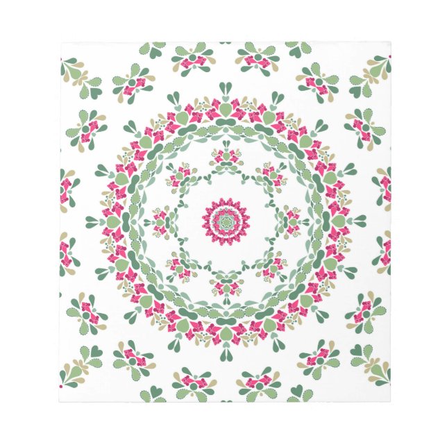 Floral ornament notepad (Front)