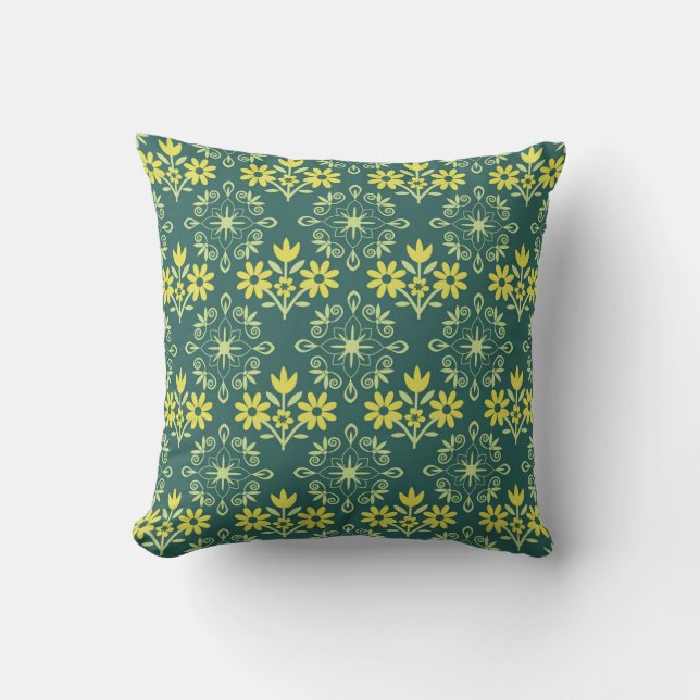 Floral ornament, seamless elegant pattern. cushion (Front)