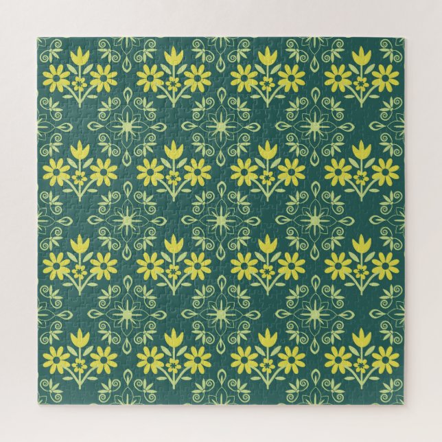 Floral ornament, seamless elegant pattern. jigsaw puzzle (Vertical)