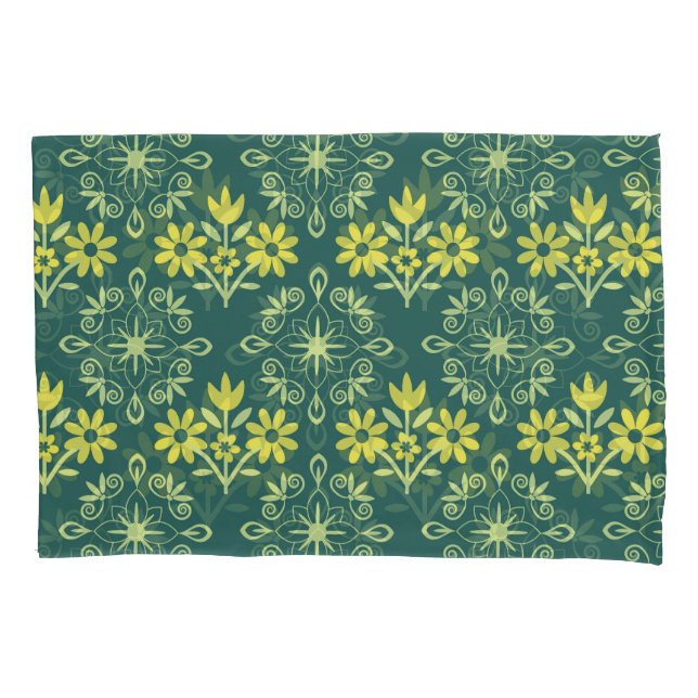 Floral ornament, seamless elegant pattern. pillowcase (Front)