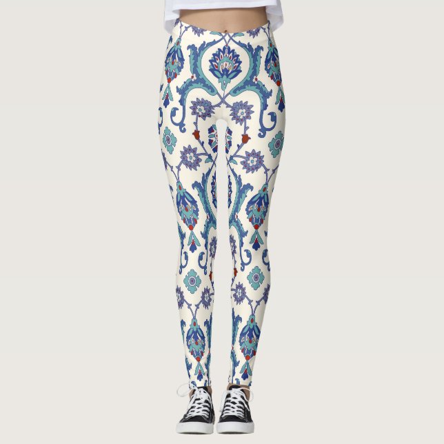 Floral Ornament: Traditional Arabic Pattern. Leggings (Front)
