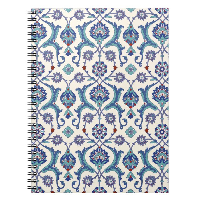 Floral Ornament: Traditional Arabic Pattern. Notebook (Front)