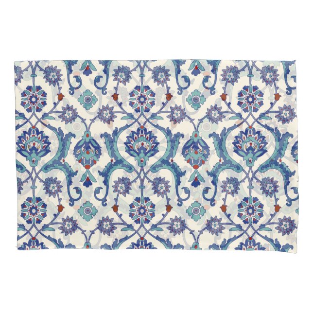 Floral Ornament: Traditional Arabic Pattern. Pillowcase (Front)