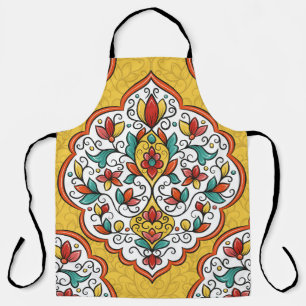 Floral Ornament: Turkish Indian Motifs. Apron