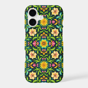Floral Ornamental Pattern in Vibrant Colours