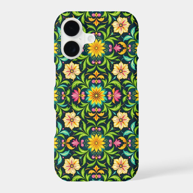 Floral Ornamental Pattern in Vibrant Colours (Back)