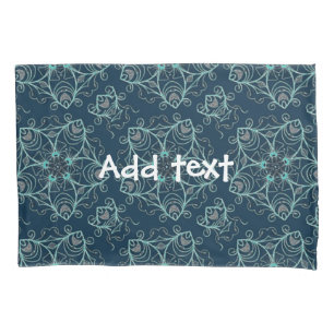 Floral ornamental print pillowcase