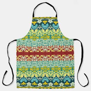Floral ornamental seamless pattern apron