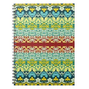 Floral ornamental seamless pattern notebook
