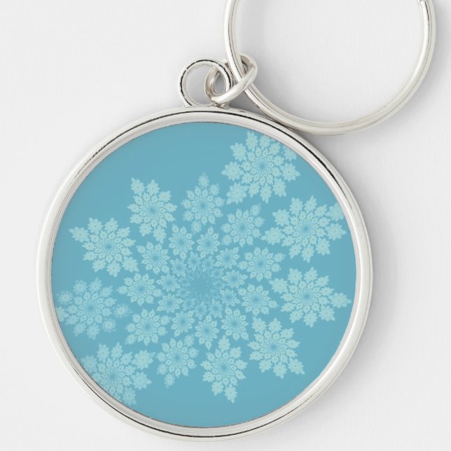 Floral ornaments pastel key ring (Front)