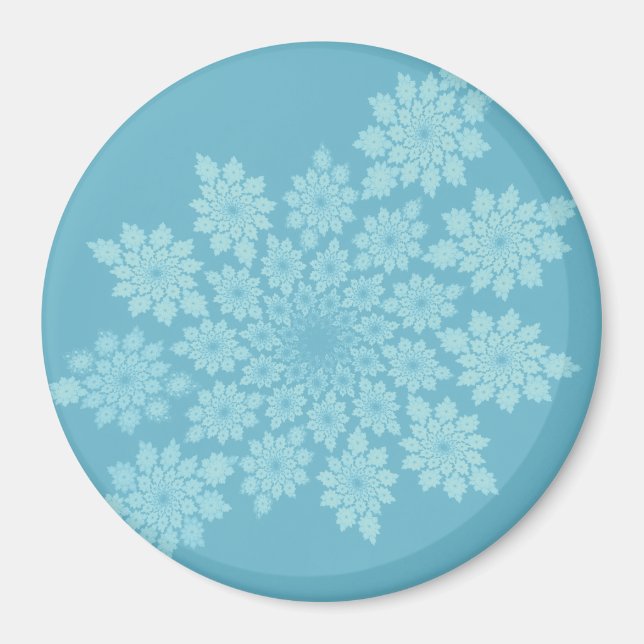 Floral ornaments pastel magnet (Front)