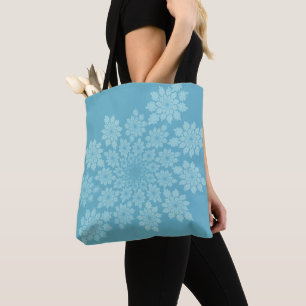 Floral ornaments pastel tote bag