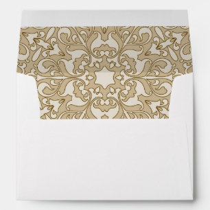 Floral ornate background envelopes