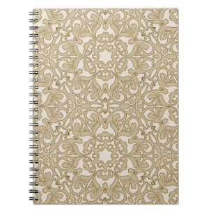 Floral ornate background notebook