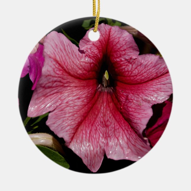 Floral Outburst Ceramic Ornament (Front)