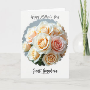 Floral Oval Mothers Day Card