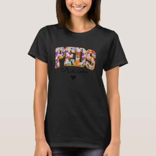 Floral Paediatrics Nurse, Peds Nurse, Picu Nurse, T-Shirt