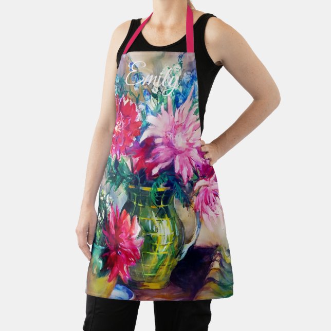 Floral painting  apron (Insitu)