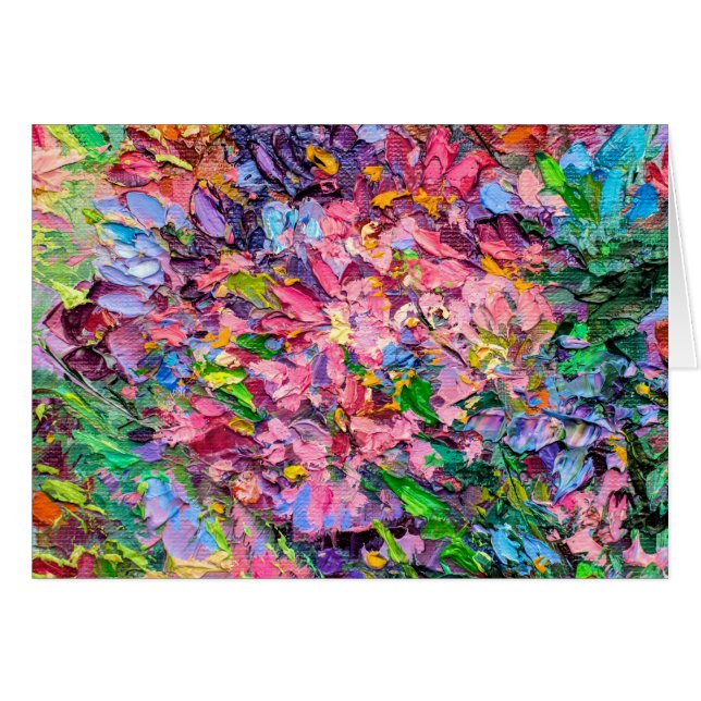Floral Painting Notecard (Front Horizontal)