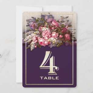Floral Painting Party Table Number Cards