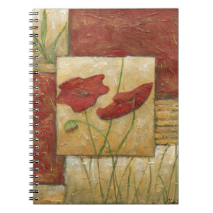 Floral Painting with Visible Brush Strokes Notebook