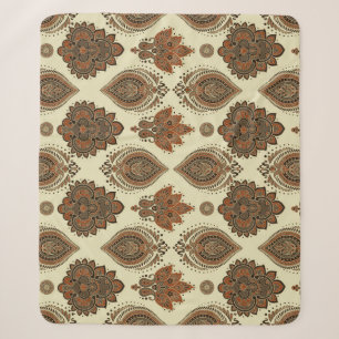 Floral paisley, Asian textile vintage pattern. Sherpa Blanket