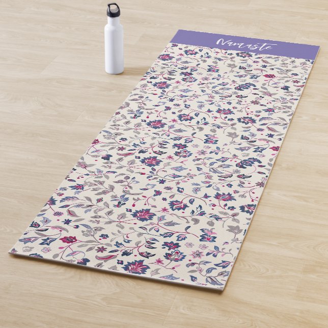 Floral Paisley Pattern Yoga Mat (In Situ)